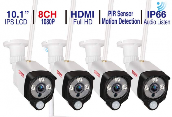 Tonton all-in-one full hd 1080p security camera system
