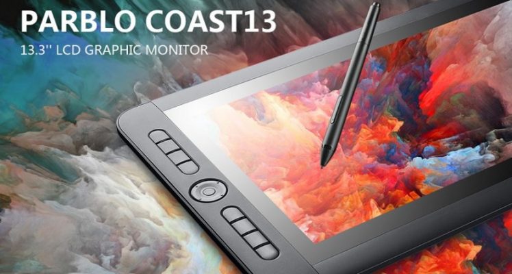 Parblo Coast13 large 13.3 IPS graphic tablet