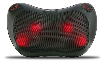 Arealer Neck and Back Massager Massage Pillow with Heat