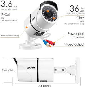 Can ZOSI 720p security camera system work without internet?