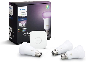 Philips Hue White and Colour Ambiance Starter Kit: Smart Bulb 3x Pack LED [B22 Bayonet Cap] review