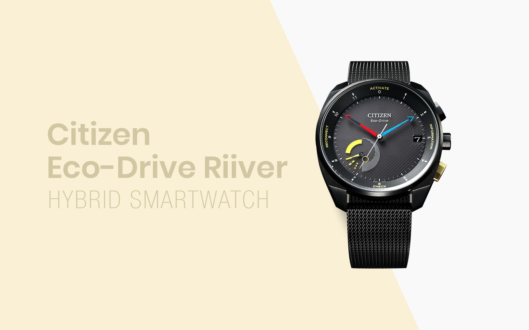 The Citizen Eco-Drive Riiiver the smartwatches with long lasting battery