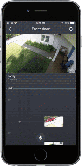 How to watch Nest video history on phone