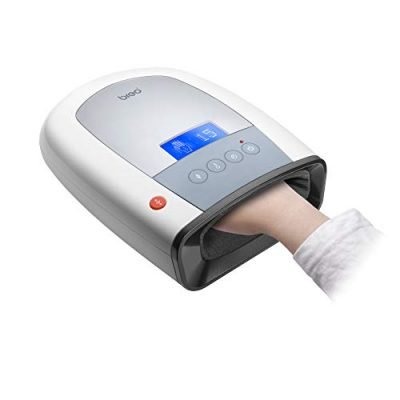 Breo iPalm520 Electric Acupressure Palm Hand Finger Massager with Air Pressure Heat Compress and LCD Display for a Gift of Fingers Strain/Numbness Relief (LCD Version)