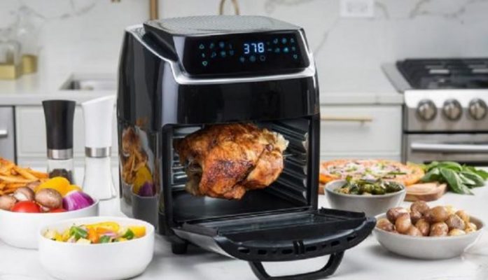 Can NuWave Brio 10 Qt air fryer cook rotisserie chicken