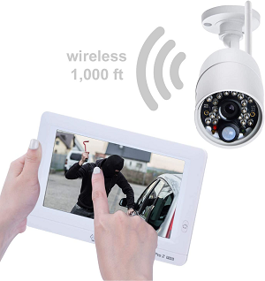 Sequro GuardPro2 1080P 7" Touchscreen Long Range Wireless Video Surveillance System