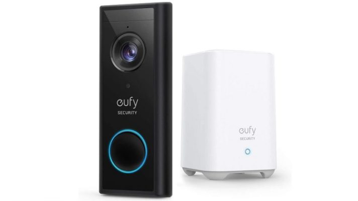 eufy security wireless video doorbell (battery-powered) with 2K HD no monthly fee