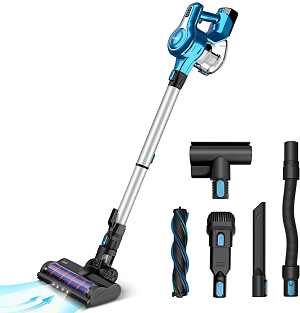 INSE cordless stick vacuum cleaner 23KPa powerful suction with 250W motor reviews