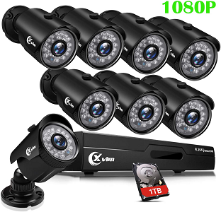 XVIM 8ch 1080p security camera system outdoor with 1TB hard drive reviews