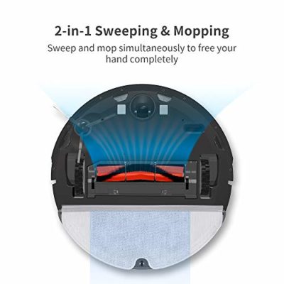 roborock E25 Robot Vacuum Cleaner, Vacuum and Mop Robotic Vacuum Cleaner, 1800Pa Strong Suction, App Control, Route Planning for Pet Hair, Hard Floor, Carpet