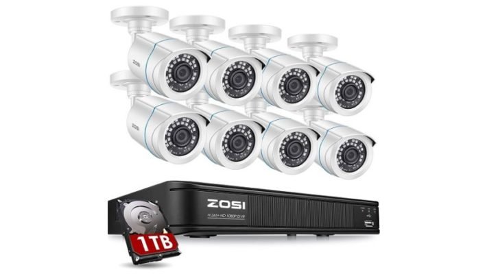 ZOSI 720p 8-channel home security camera system installation and review