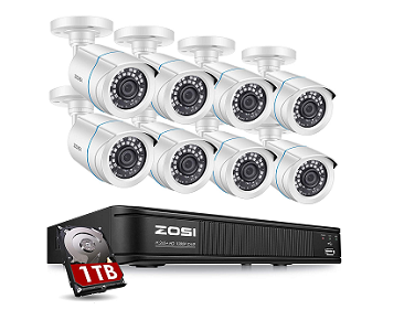ZOSI 720p 8-channel home security camera system installation and review
